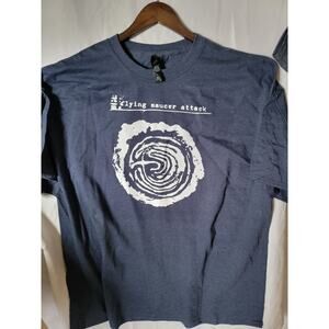Flying Saucer Attack   band   t shirt size  3xl heather navy